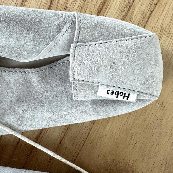 Hobes Boat Shoes Flats Womens EU 37 US 6.5 Suede Leather COOL GREY - Picture 4 of 4